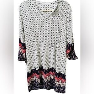 Collective Concepts Geometric  Patterned Shift Dress | Size M | EUC